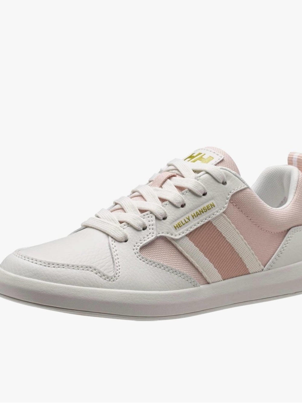 Helly Hansen Berge Viking 81 Leather sneakers in white and pink.